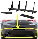 DIFFUSEUR ARRIERE (RAJOUT CENTRAL ET RAJOUTS LATERAUX) ALFA ROMEO GIULIETTA CNC "DTM LOOK" (2010/2020)