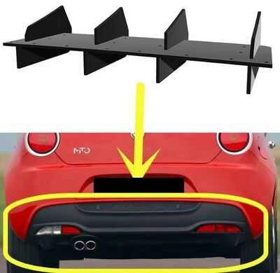 DIFFUSEUR ARRIERE (RAJOUT CENTRAL) ALFA ROMEO MITO CNC "DTM LOOK" (2008/2014)