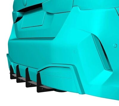 DIFFUSEUR ARRIERE (RAJOUT CENTRAL EN 2 PARTIES) BMW SERIE 1 F70 STANDARD PHASE 1 CNC "DTM LOOK" (10-2024+)