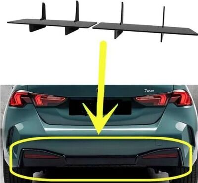 DIFFUSEUR ARRIERE (RAJOUT CENTRAL EN 2 PARTIES) BMW SERIE 1 F70 STANDARD PHASE 1 CNC "DTM LOOK" (10-2024+)