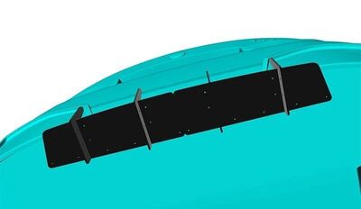 DIFFUSEUR ARRIERE (RAJOUT CENTRAL EN 2 PARTIES) BMW SERIE 1 F70 STANDARD PHASE 1 CNC "DTM LOOK" (10-2024+)