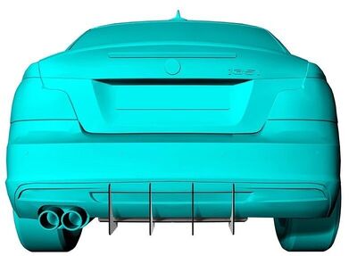 DIFFUSEUR ARRIERE (RAJOUT CENTRAL EN 2 PARTIES) BMW SERIE 1 E82/E88 COUPE/CABRIOLET PACK M CNC "DTM LOOK" (2007/2013)