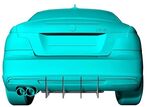 DIFFUSEUR ARRIERE (RAJOUT CENTRAL EN 2 PARTIES) BMW SERIE 1 E82/E88 COUPE/CABRIOLET PACK M CNC "DTM LOOK" (2007/2013)