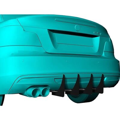 DIFFUSEUR ARRIERE (RAJOUT CENTRAL EN 2 PARTIES) BMW SERIE 1 E82/E88 COUPE/CABRIOLET PACK M CNC "DTM LOOK" (2007/2013)