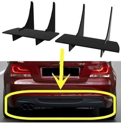DIFFUSEUR ARRIERE (RAJOUT CENTRAL EN 2 PARTIES) BMW SERIE 1 E82/E88 COUPE/CABRIOLET PACK M CNC "DTM LOOK" (2007/2013)