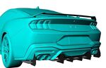 RAJOUT DE DIFFUSEUR ET SPLITTERS ARRIERES EN ABS FORD MUSTANG MK7 GT PHASE 1 VERSION 2 (2023+)