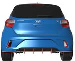 RAJOUTS DE DIFFUSEUR ARRIERE HYUNDAI I10 III STANDARD PHASE 1 CNC "DTM LOOK" (2020/2023)