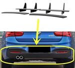 DIFFUSEUR ARRIERE (RAJOUT CENTRAL EN 3 PARTIES) BMW SERIE 1 F20 PACK M CNC "DTM LOOK" (2011/2019)