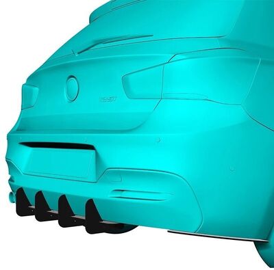 DIFFUSEUR ARRIERE (RAJOUT CENTRAL EN 3 PARTIES) BMW SERIE 1 F20 PACK M CNC "DTM LOOK" (2011/2019)