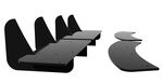 DIFFUSEUR ARRIERE (RAJOUT CENTRAL EN 3 PARTIES) BMW SERIE 1 F20 PACK M CNC "DTM LOOK" (2011/2019)