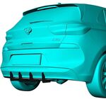 RAJOUT DE DIFFUSEUR ARRIERE (RAJOUT CENTRAL) HYUNDAI I30 III STANDARD PHASE 1 CNC "DTM LOOK" (2017/2021)