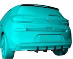 RAJOUT DE DIFFUSEUR ARRIERE (RAJOUT CENTRAL) HYUNDAI I30 III STANDARD PHASE 1 CNC "DTM LOOK" (2017/2021)