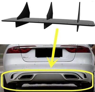 DIFFUSEUR ARRIERE (RAJOUT CENTRAL) JAGUAR XF SEDAN OU SW CNC  "DTM LOOK" (2020/2024)