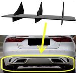 DIFFUSEUR ARRIERE (RAJOUT CENTRAL) JAGUAR XF SEDAN OU SW CNC  "DTM LOOK" (2020/2024)
