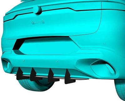 DIFFUSEUR ARRIERE (RAJOUT CENTRAL EN 2 PARTIES) ALFA ROMEO TONALE CNC "DTM LOOK" (2022+)