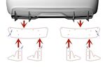 DIFFUSEUR ARRIERE (RAJOUT CENTRAL EN 2 PARTIES) TESLA MODEL S (2020/2023)