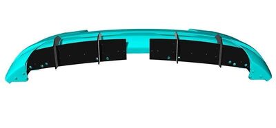 DIFFUSEUR ARRIERE (RAJOUT CENTRAL EN 3 PARTIES) RENAULT CAPTUR II E-TECH PHASE 1 "DTM LOOK" (2019/2023)