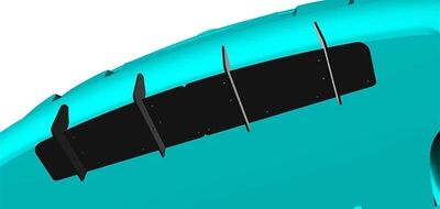 DIFFUSEUR ARRIERE (RAJOUT CENTRAL EN 2 PARTIES) CITROEN C3 III STANDARD (2017/2024)