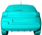 DIFFUSEUR ARRIERE (RAJOUT CENTRAL EN 2 PARTIES) CITROEN C3 III STANDARD (2017/2024)