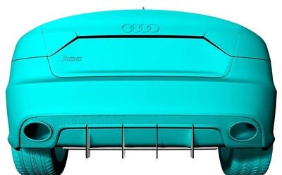 DIFFUSEUR ARRIERE (RAJOUT CENTRAL) AUDI RS5 8T2 CNC "DTM LOOK" (2012/2015)