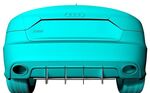 DIFFUSEUR ARRIERE (RAJOUT CENTRAL) AUDI RS5 8T2 CNC "DTM LOOK" (2012/2015)