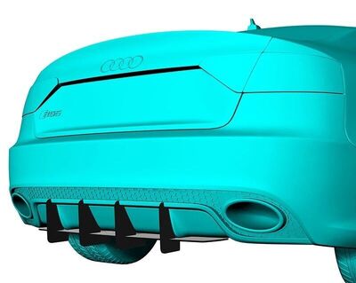 DIFFUSEUR ARRIERE (RAJOUT CENTRAL) AUDI RS5 8T2 CNC "DTM LOOK" (2012/2015)