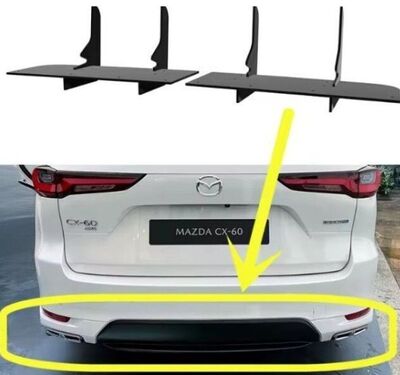 DIFFUSEUR DE PARE CHOC ARRIERE (RAJOUT CENTRAL) MAZDA CX-60 CNC "DTM LOOK" (2021/2024)