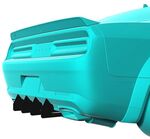 DIFFUSEUR ARRIERE (RAJOUT CENTRAL EN 2 PARTIES) DODGE CHALLENGER CNC (2015/2024)
