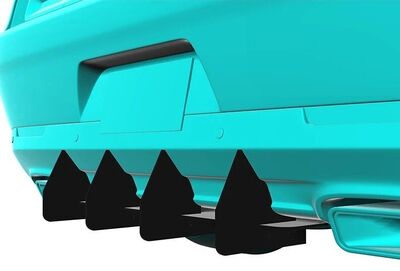 DIFFUSEUR ARRIERE (RAJOUT CENTRAL EN 2 PARTIES) DODGE CHALLENGER CNC (2015/2024)