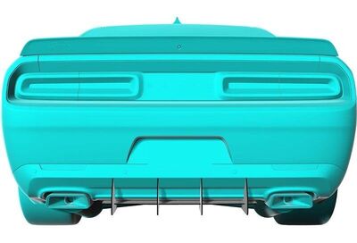DIFFUSEUR ARRIERE (RAJOUT CENTRAL EN 2 PARTIES) DODGE CHALLENGER CNC (2015/2024)