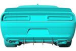 DIFFUSEUR ARRIERE (RAJOUT CENTRAL EN 2 PARTIES) DODGE CHALLENGER CNC (2015/2024)