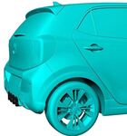 DIFFUSEUR ARRIERE (RAJOUT CENTRAL) KIA PICANTO III GT LINE CNC  "DTM LOOK" (2019/2022)