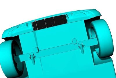 DIFFUSEUR ARRIERE (RAJOUT CENTRAL) KIA PICANTO III GT LINE CNC  "DTM LOOK" (2019/2022)