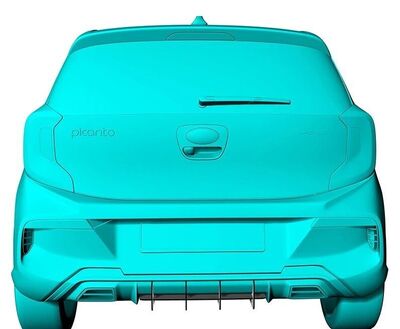 DIFFUSEUR ARRIERE (RAJOUT CENTRAL) KIA PICANTO III GT LINE CNC  "DTM LOOK" (2019/2022)