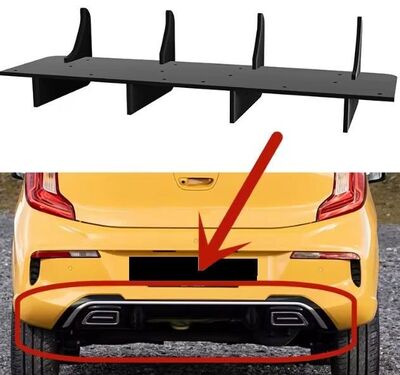DIFFUSEUR ARRIERE (RAJOUT CENTRAL) KIA PICANTO III GT LINE CNC  "DTM LOOK" (2019/2022)