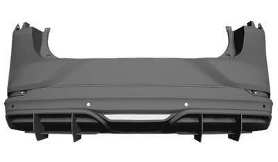 DIFFUSEUR ARRIERE (RAJOUT CENTRAL EN 2 PARTIES) FORD MUSTANG MACH-E "DTM LOOK" (2021/2024)