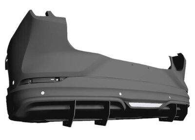 DIFFUSEUR ARRIERE (RAJOUT CENTRAL EN 2 PARTIES) FORD MUSTANG MACH-E "DTM LOOK" (2021/2024)