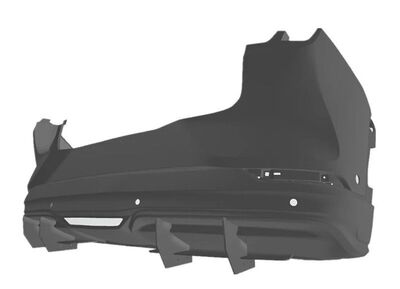 DIFFUSEUR ARRIERE (RAJOUT CENTRAL EN 2 PARTIES) FORD MUSTANG MACH-E "DTM LOOK" (2021/2024)