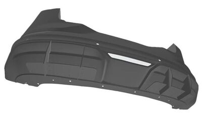 DIFFUSEUR ARRIERE (RAJOUT CENTRAL EN 2 PARTIES) FORD MUSTANG MACH-E "DTM LOOK" (2021/2024)