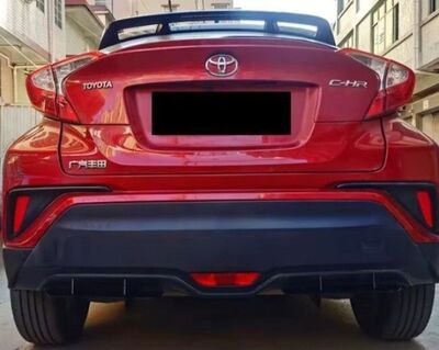 DIFFUSEUR ARRIERE (RAJOUT CENTRAL EN 2 PARTIES) TOYOTA C-HR "DTM LOOK" (2017/2023)