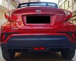 DIFFUSEUR ARRIERE (RAJOUT CENTRAL EN 2 PARTIES) TOYOTA C-HR "DTM LOOK" (2017/2023)