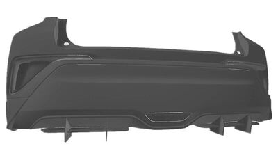 DIFFUSEUR ARRIERE (RAJOUT CENTRAL EN 2 PARTIES) TOYOTA C-HR "DTM LOOK" (2017/2023)