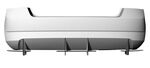 DIFFUSEUR ARRIERE (RAJOUT CENTRAL EN 3 PARTIES) SKODA FABIA III STANDARD PHASE 1 "DTM LOOK" (2014/2017)