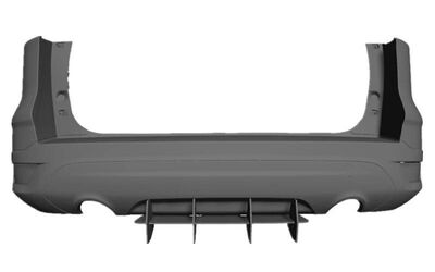 DIFFUSEUR ARRIERE (RAJOUT CENTRAL) FORD KUGA / ESCAPE STANDARD PHASE 2 "DTM LOOK" (2013/2016)