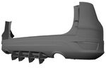 DIFFUSEUR ARRIERE (RAJOUT CENTRAL) FORD KUGA / ESCAPE STANDARD PHASE 2 "DTM LOOK" (2013/2016)