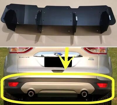 DIFFUSEUR ARRIERE (RAJOUT CENTRAL) FORD KUGA / ESCAPE STANDARD PHASE 2 "DTM LOOK" (2013/2016)