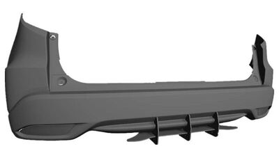 DIFFUSEUR ARRIERE (RAJOUT CENTRAL) HONDA CRV "DTM LOOK" (2012/2017)