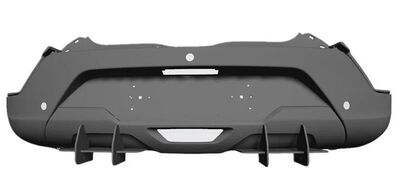 DIFFUSEUR ARRIERE (RAJOUT CENTRAL EN 2 PARTIES) DACIA SPRING "DTM LOOK" (2019/2022)
