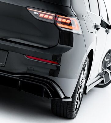 DIFFUSEUR DE PARE CHOC ARRIERE VW GOLF VIII STANDARD PHASE 2  "DTM LOOK" (2024+)