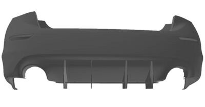 DIFFUSEUR ARRIERE (RAJOUT CENTRAL) INFINITI Q50 STANDARD CNC "DTM LOOK" (2013/2017)